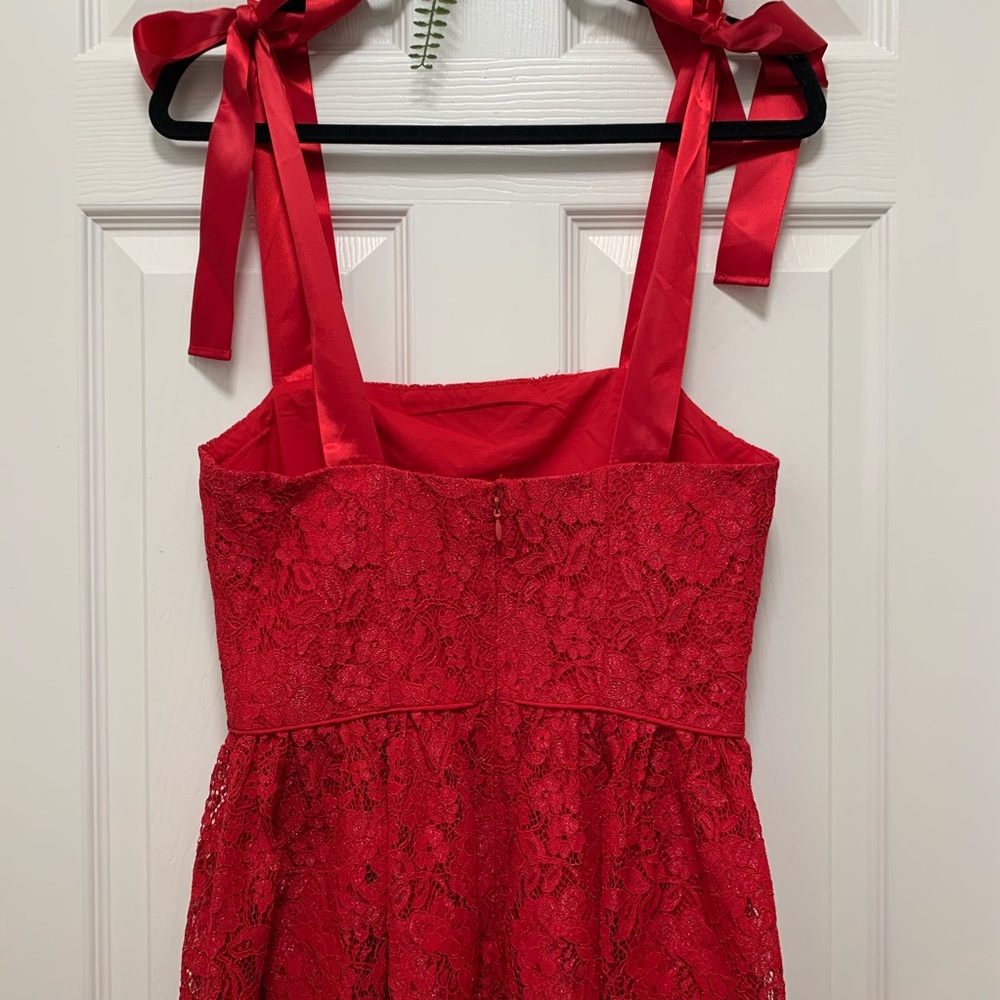 NWT GAL MEETS GLAM Lucia Satin Strap Lace - Picture 14 of 16